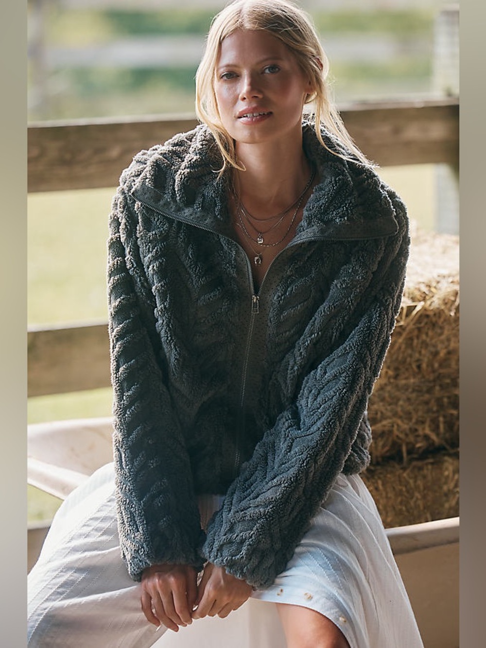 Anthropologie Pilcro Fuzzy Jacket